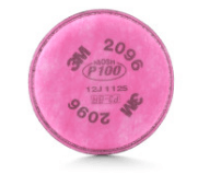 Filtro para Partículas 3M™ P100, 2096, con Alivio para Niveles Molestos de Gases Ácidos