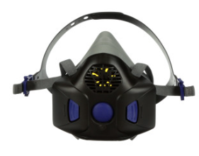 Respirador Reusable Media Cara con Diafragma Parlante 3M™ Secure Click™ HF-802SD, Negro