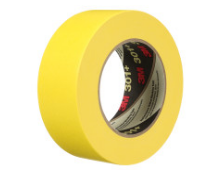 Cinta de Enmascarar Amarilla de Uso Industrial 3M™ 301+