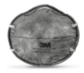 Respirador para Partículas 3M™ 8713, Carbón Activado, Tipo Copa