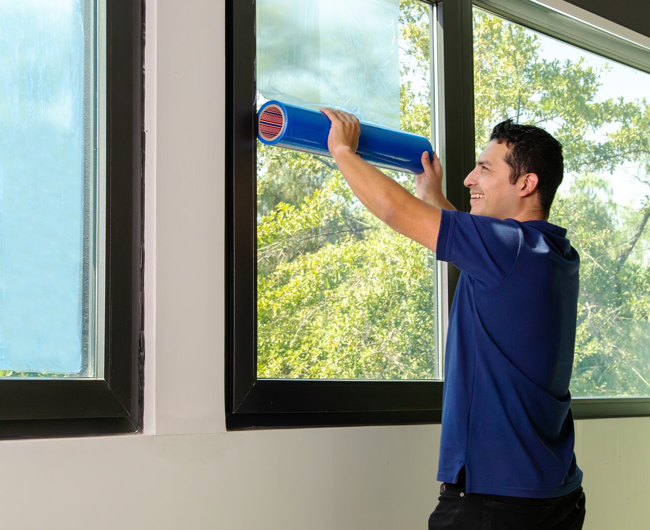 Film azul protector de ventanas tesa® 4921 