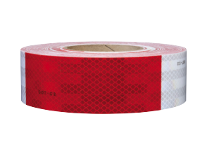 Banda Reflectiva 3M™ Diamond Grade™ para Visibilidad de Vehículos, Serie 983, Rojo/Blanco