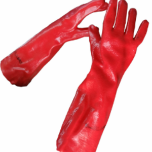 Guante de PVC Rojo Liviano 35 cm